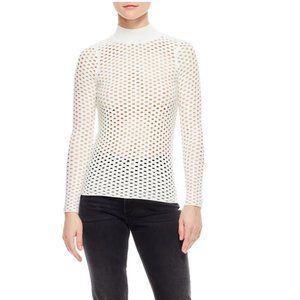 Sandro Fishnet Highneck Sweater